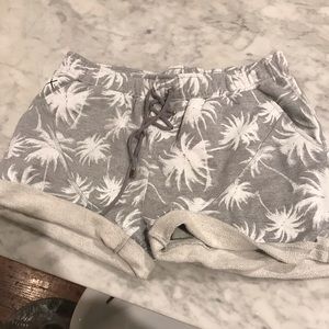 Gray palm tree shorts